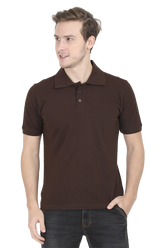 Polo T-Shirt Half Sleeve - Coffee Brown